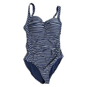 Nip Tuck Swim Sorrento Blue Striped Joanne One Piece Swimsuit Women’s SZ US 6